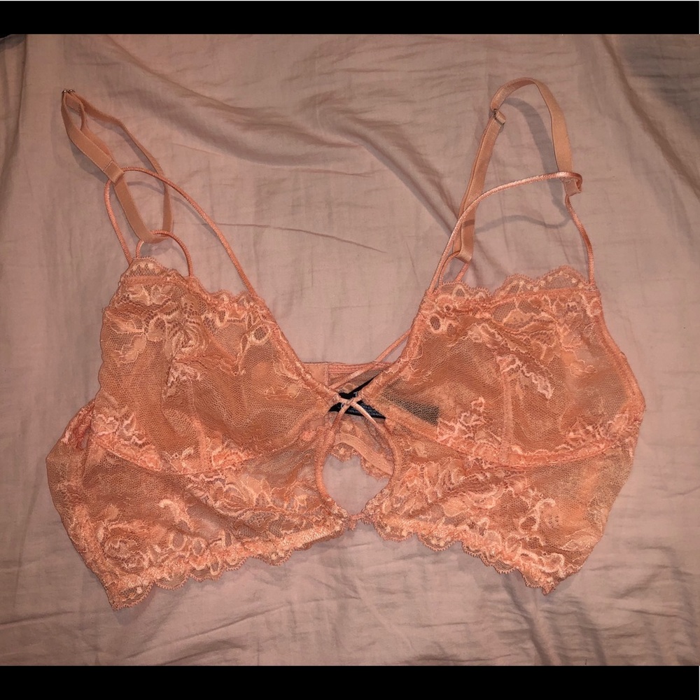 Strappy orange bralette